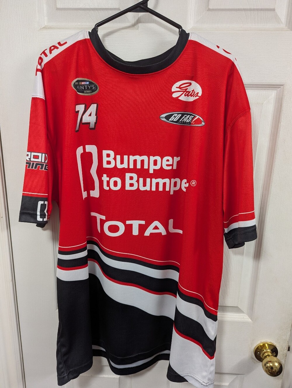 NASCAR Pinty's Series Pit Crew Shirt Men's XXL - Kevin Lacroix #74